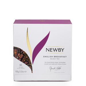 Чай черный Английский Завтрак Newby English Breakfast Black Tea в пакетиках -50 шт - Англия