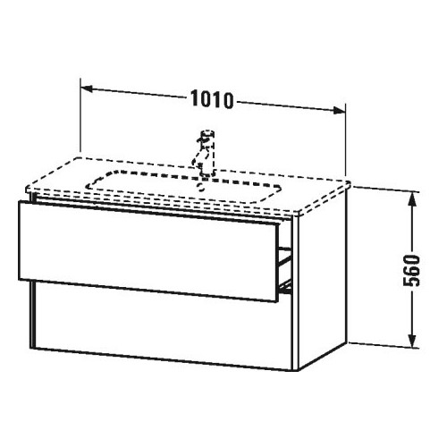 Тумба под раковину Duravit XSquare XS4173 101x47,8 ФОТО