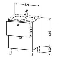 Тумба под раковину Duravit Brioso BR 4401 62x47,9 схема 1