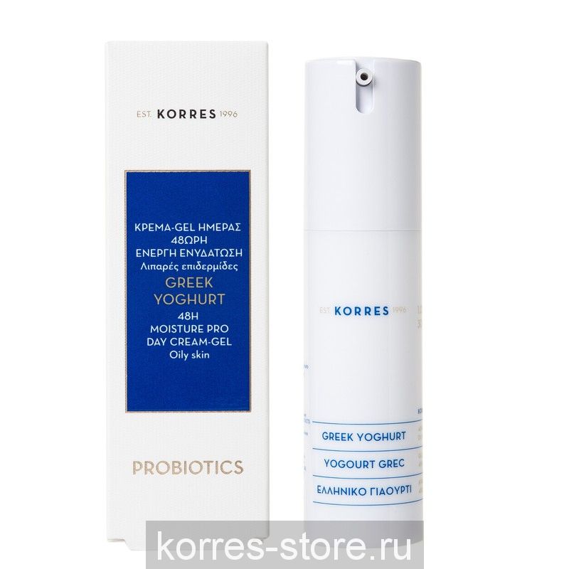 KORRES ДНЕВНОЙ КРЕМ-ГЕЛЬ С ЙОГУРТОМ И ПРОБИОТИКАМИ ДЛЯ ЖИРНОЙ КОЖИ