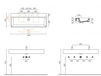 Раковина Catalano Premium 112VP00 120х47 схема 1