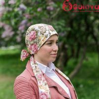 Виктория  Головной убор с платком и лентами