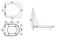 Catalano сиденье для унитаза 5SCST000 схема 1