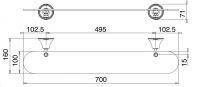 Treemme 8200 Полотенцедержатель 8220 схема 1