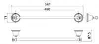 Treemme 8200 Полотенцедержатель 8205 схема 1