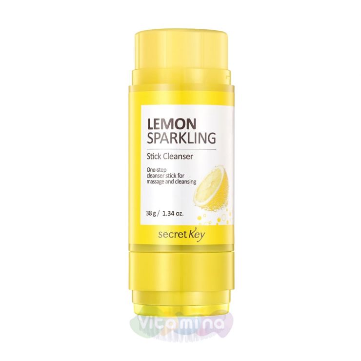 Secret Key Очищающий стик Lemon Sparkling Stick Cleanser, 38 г