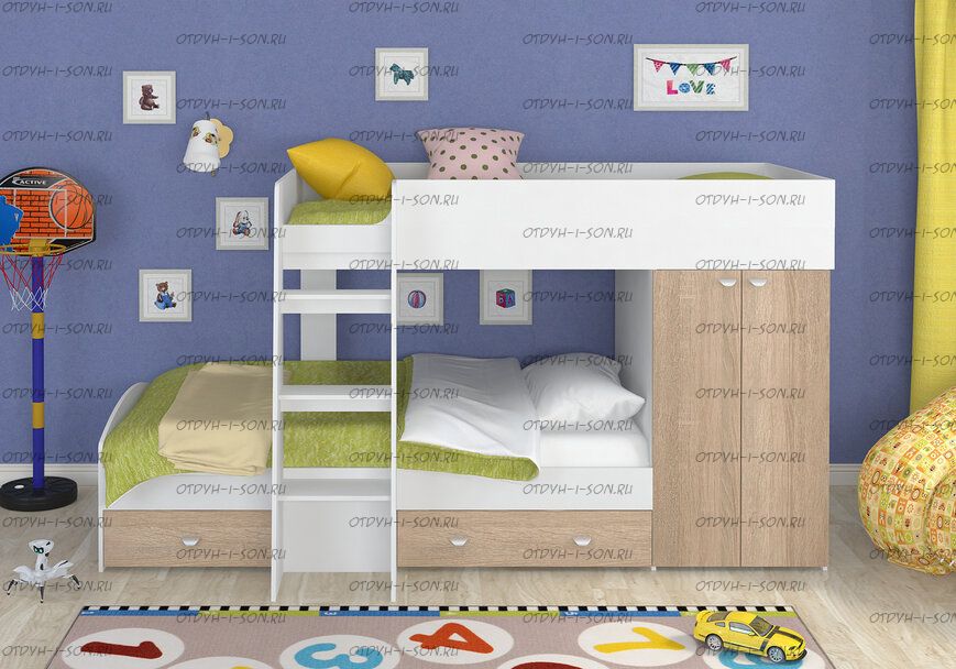 Кровать двухъярусная Golden Kids-2