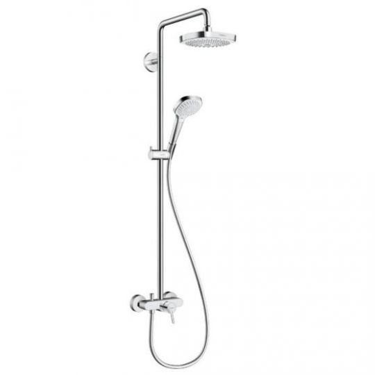 Изображение Душевая система с тропическим душем Hansgrohe Croma Select E Showerpipe 180 2jet 27258400