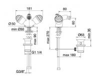 Treemme Okay swarovski смеситель для биде 4624 схема 1