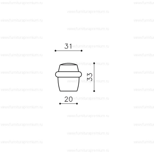 Ограничитель открывания для двери Olivari Sector B101