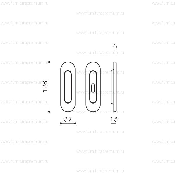 Ручка Olivari Nemi D509 для раздвижных дверей