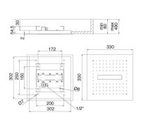 Тропический душ Treemme Light 6560 33x33 схема 1