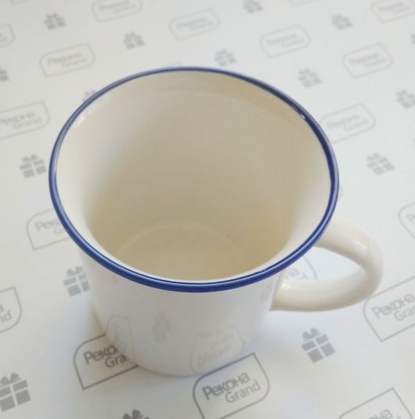 Кружка Nostalgie с синим ободком