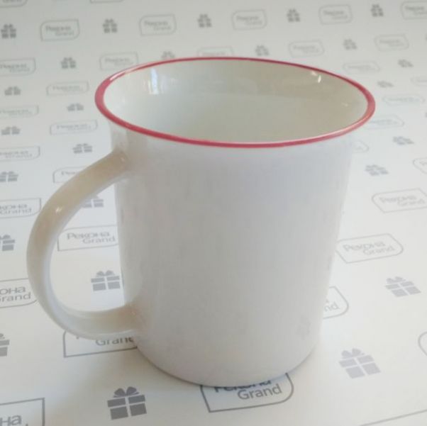 Кружка Nostalgie с красным ободком