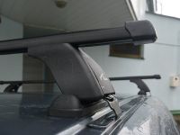 Багажник на крышу Peugeot Partner 1997-2008, Lux, прямоугольные стальные дуги