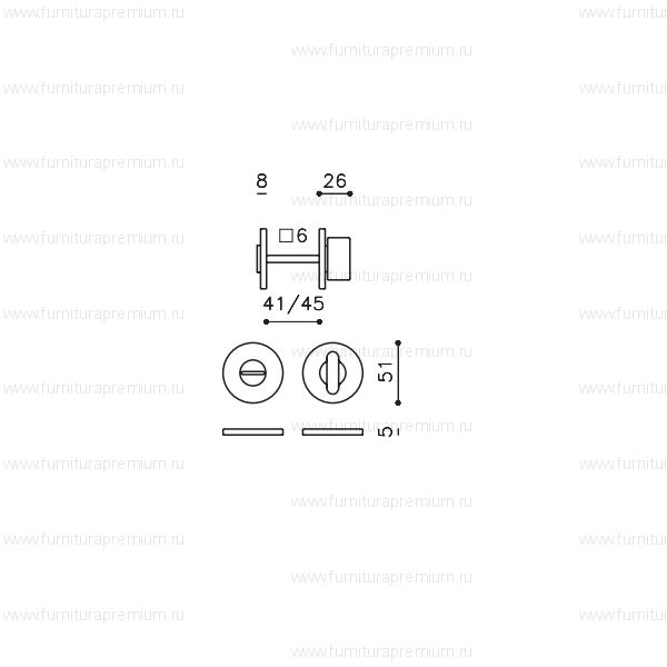Сантехнический фиксатор Olivari Link B H200V6B WC