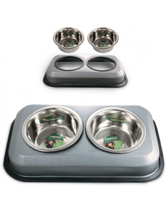 Триол 9022 Миска двойная напольная