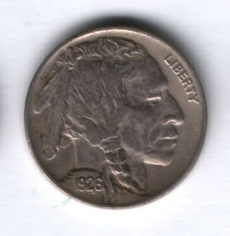 5 центов 1926 года США XF+