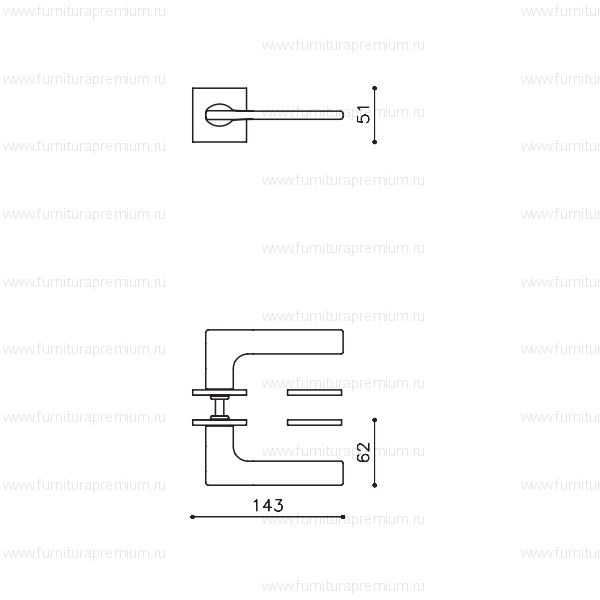 Ручка Olivari Lotus Q Black M241B