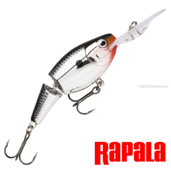 Воблер RapaIa Jointed Shad Rap JSR05 50 мм / 8 гр / Заглубление: 1,8 - 3,9 м / цвет: CH