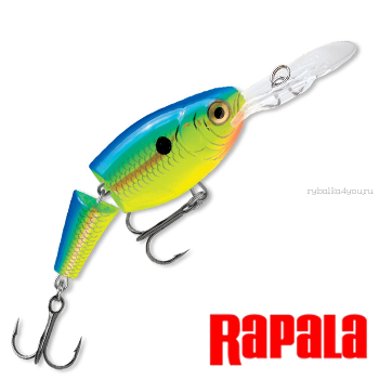 Воблер Rapala Jointed Shad Rap JSR09 90 мм / 25 гр / Заглубление: 3,3 - 5,4 м / цвет: PRT