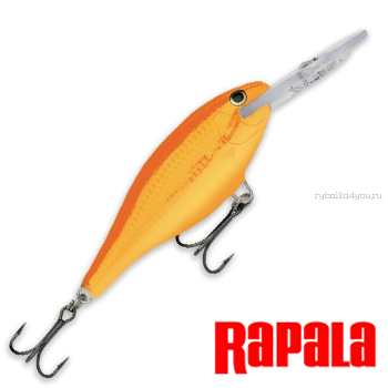 Воблер RapaIa Shad Rap SR07 70 мм / 8 гр / Заглубление: 1,5 - 3,3 м / цвет: GF