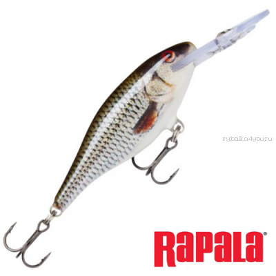 Воблер RapaIa Shad Rap SR09 90 мм / 15 гр / Заглубление: 2,4 - 4,5 м / цвет: ROL