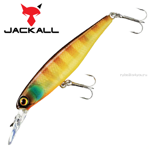 Воблер Jackall Squirrel 76 мм / 8,6 гр / Заглубление: 1 - 1,5 м / цвет: noike gill