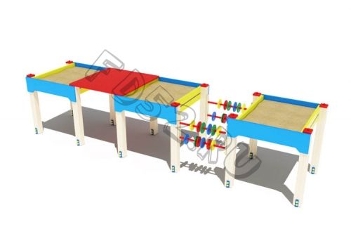 Песочница Забота тройная                                           1040х4550х1020