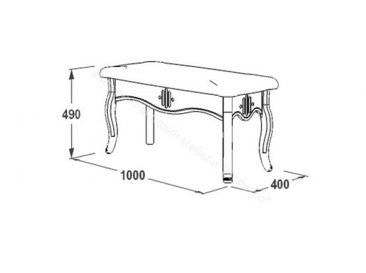 Банкетка "Ольга 12" 1000