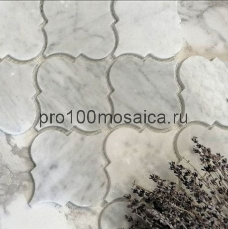 ROVENA BIANCO. Мозаика мрамор,  размер, мм: 335*250*8 (ORRO Mosaic)