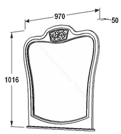 Зеркало навесное "Ольга 12"