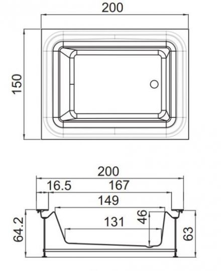 Ванна Hafro BOLLA 2BOA8N 200х150 ФОТО