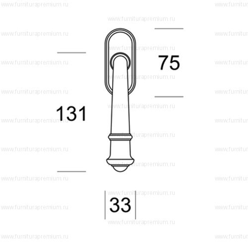 Оконная ручка Salice Paolo Tudor 2003 DK