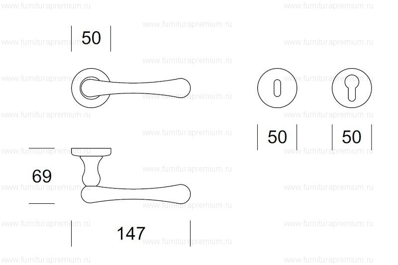 Ручка Salice Paolo York 2005