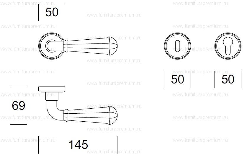 Ручка Salice Paolo Sforza 3010