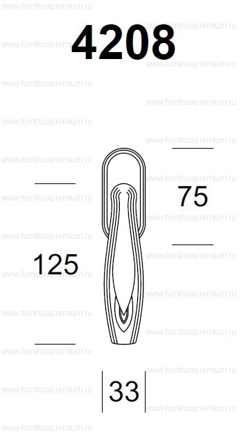 Оконная ручка Salice Paolo Medina 4208 DK