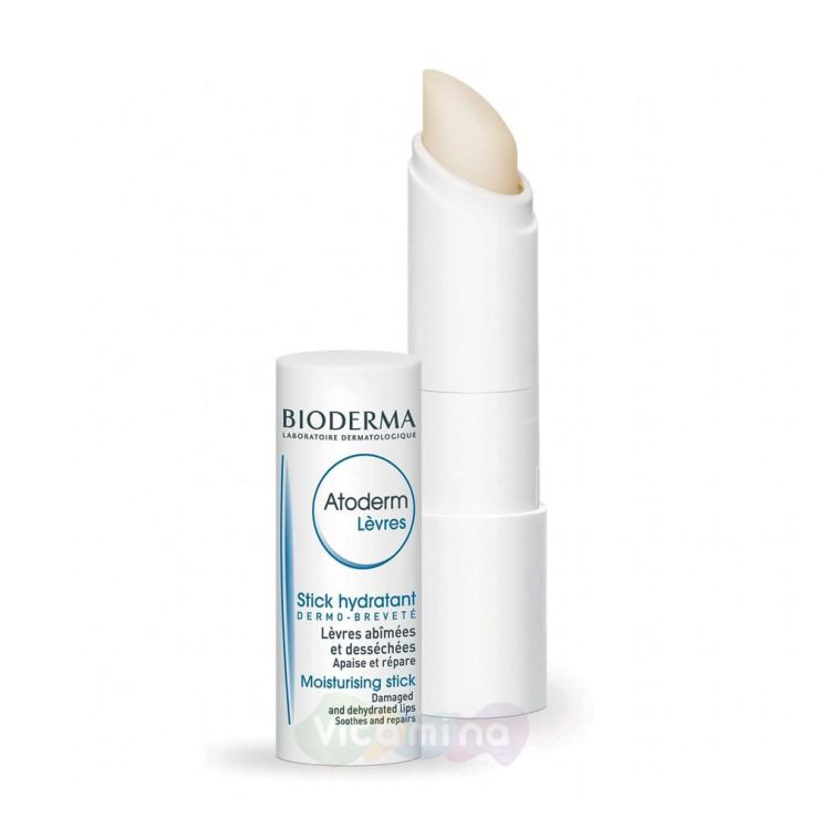 Bioderma Atoderm Питательный и успокаивающий стик для губ Биодерма Атодерм, 4 г
