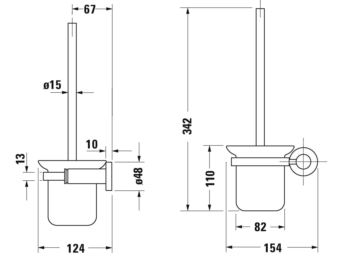 Duravit D-Code 9927 Ёршик схема 1