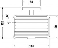 Duravit Karree 9953 Мыльница схема 1