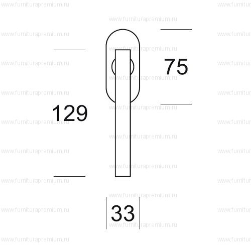 Оконная ручка Salice Paolo Smart 4833/BIS DK