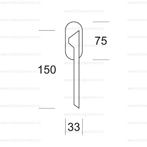 Оконная ручка Salice Paolo Cedro 6063/BIS DK
