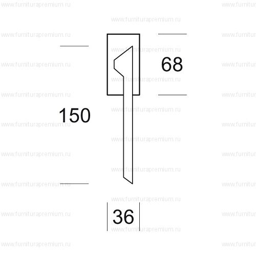 Оконная ручка Salice Paolo Cedro SQ 6078/BIS DK