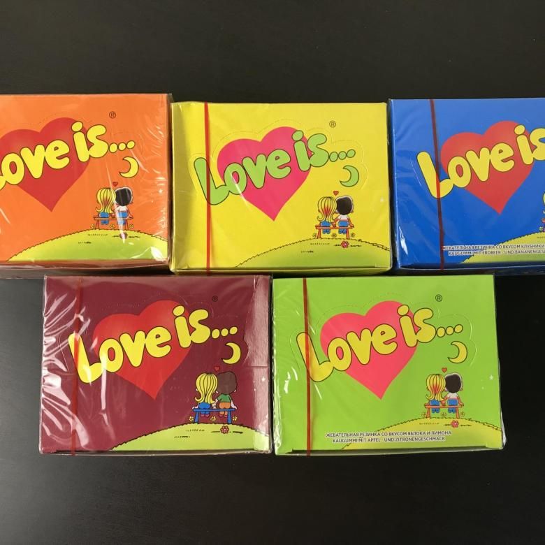 "LOVE IS" жевательная резинка
