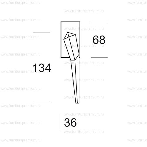 Оконная ручка Salice Paolo Plisse 6103 DK
