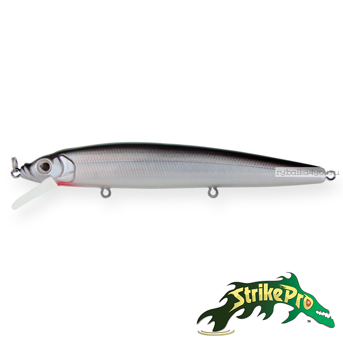 Воблер Strike Pro Alpha Minnow EG-033F 115 мм / 12 гр / Заглубление: 0,6 - 1,6 м / цвет: A010-EP