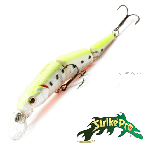 Воблер Strike Pro Flying Fish Joint EG-079J 110 мм / 21 гр / Заглубление: 1,2 - 2 м / цвет: 513-713
