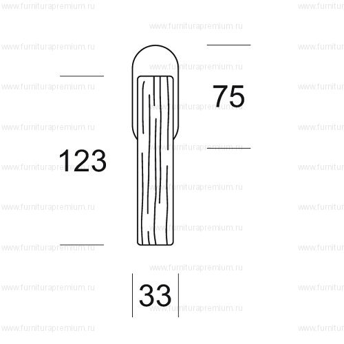 Оконная ручка Salice Paolo Wood 6168 DK