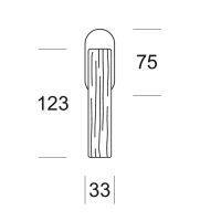 Оконная ручка Salice Paolo Wood 6168 DK. схема