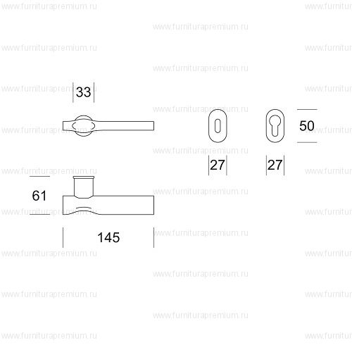 Ручка Salice Paolo Trace C3 6230